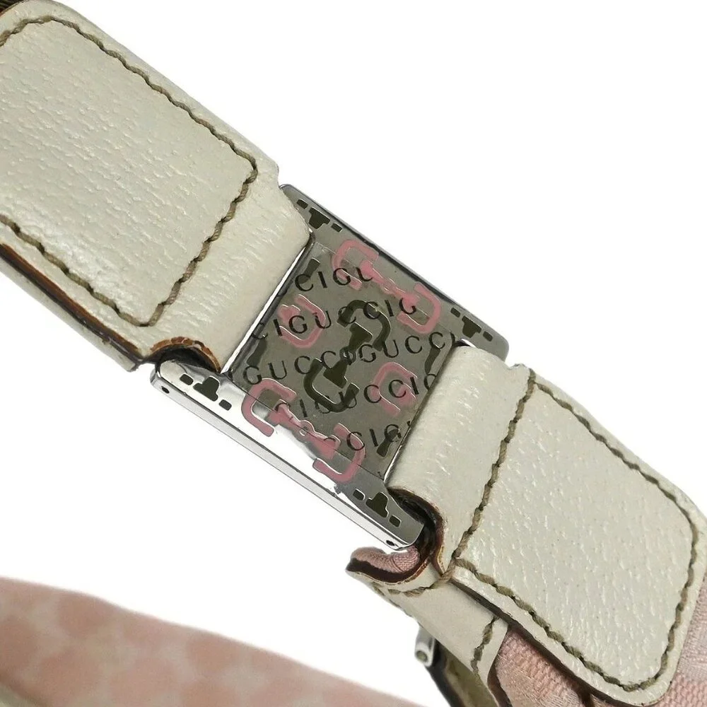 Gucci Pink Canvas GG Handbag 145757 002058 156046 - Picture 5 of 10